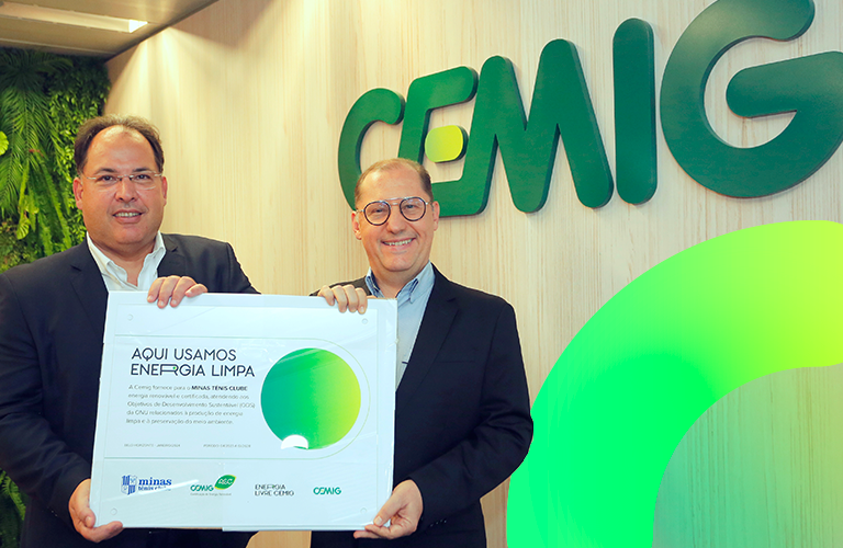 Minas Tênis Clube recebe Certificado de Energia Renovável Cemig-REC