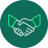 Ícone representando um aperto de mão